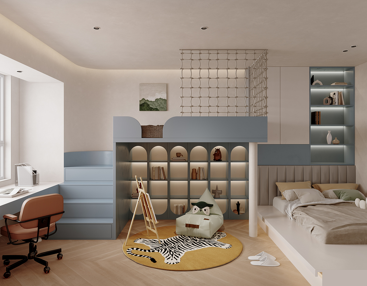  INITIAL-STUDIO 现代奶油风家装表现