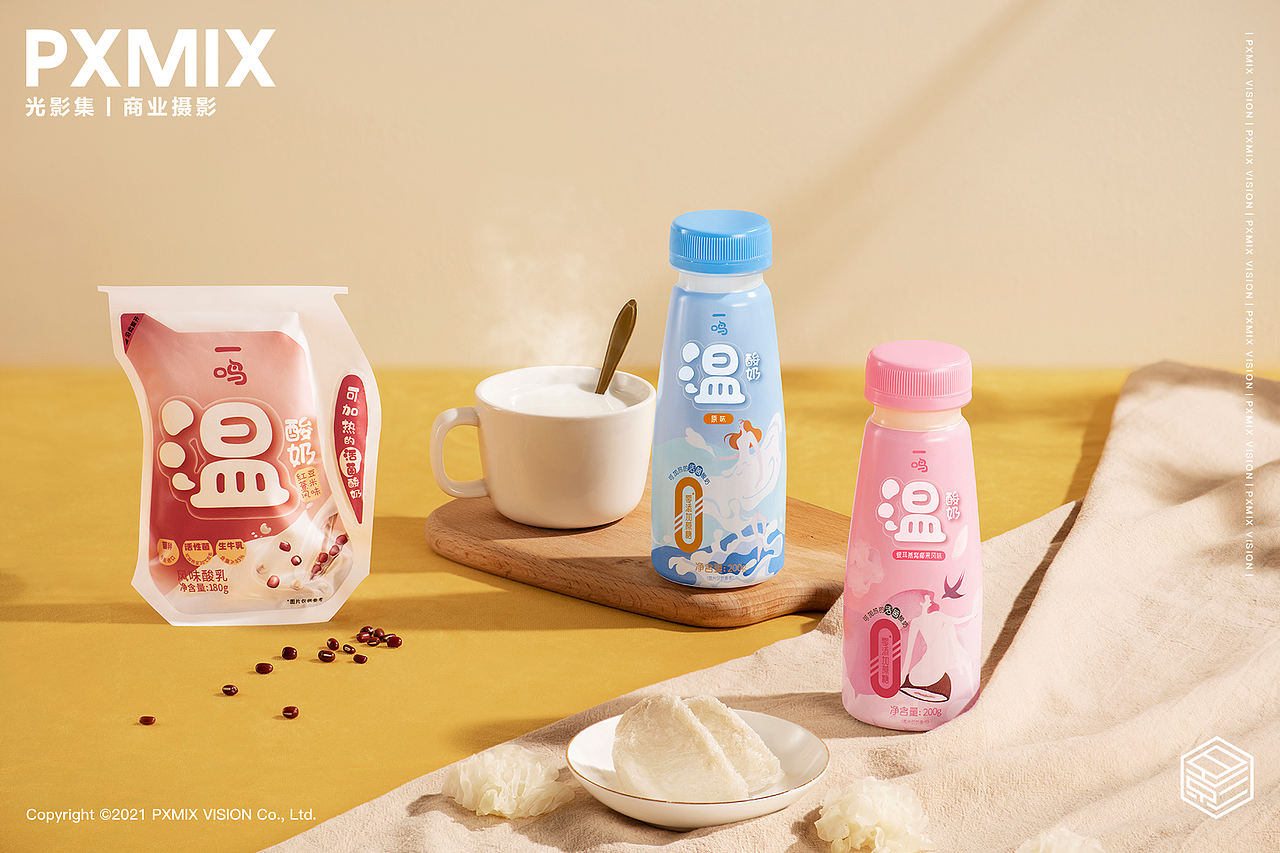 奶制品摄影丨一鸣奶吧 温酸奶 x 光影集 PXMIX（图ZMzE3MzA5MTAw） - 产品摄影 - 站酷设计师光影集原创素材 - 站酷ZCOOL