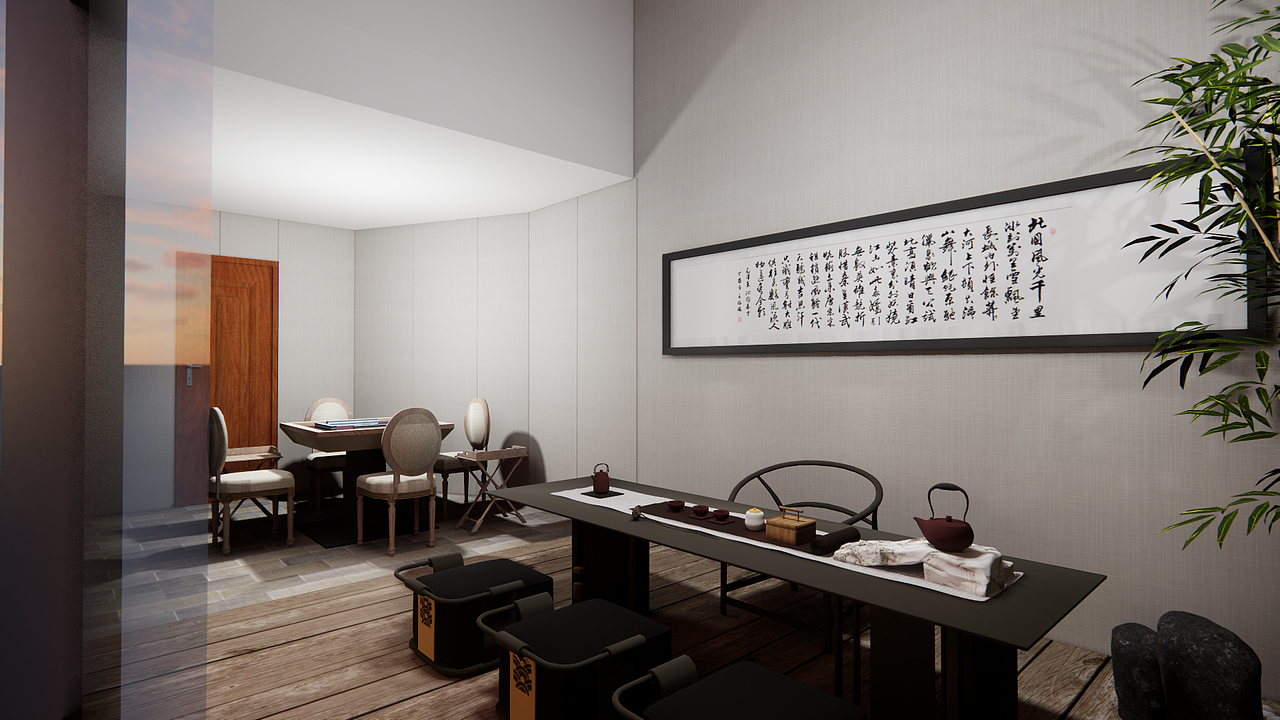 小茶室（图ZMzA4MTIwODU2） - 其他空间 - 站酷设计师临海小胖墩原创素材 - 站酷ZCOOL