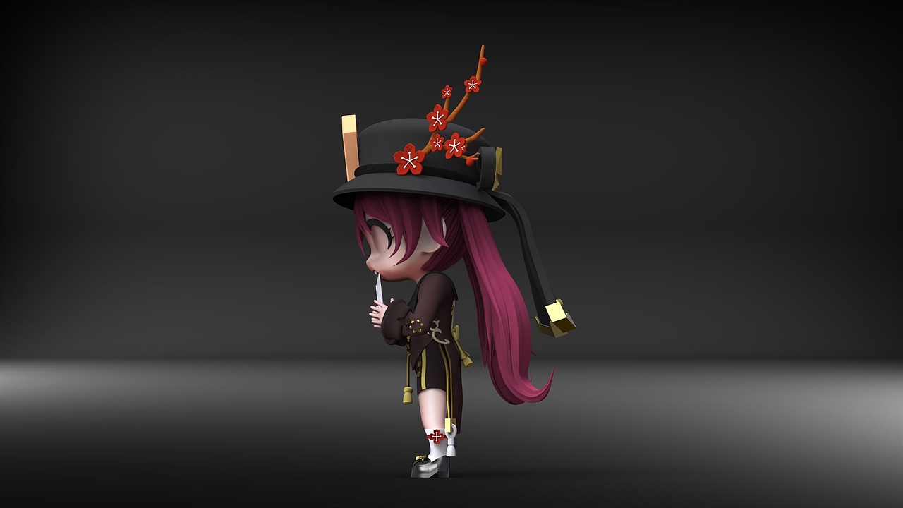 原神胡桃q版（圖ZMzAxODgyMTk2） - 其他三維 - 站酷設(shè)計(jì)師akia原創(chuàng)素材 - 站酷ZCOOL