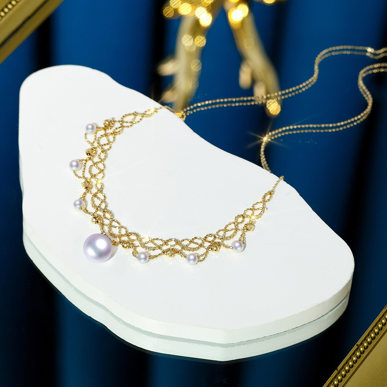 珠宝产品摄影 - 珍珠项链系列