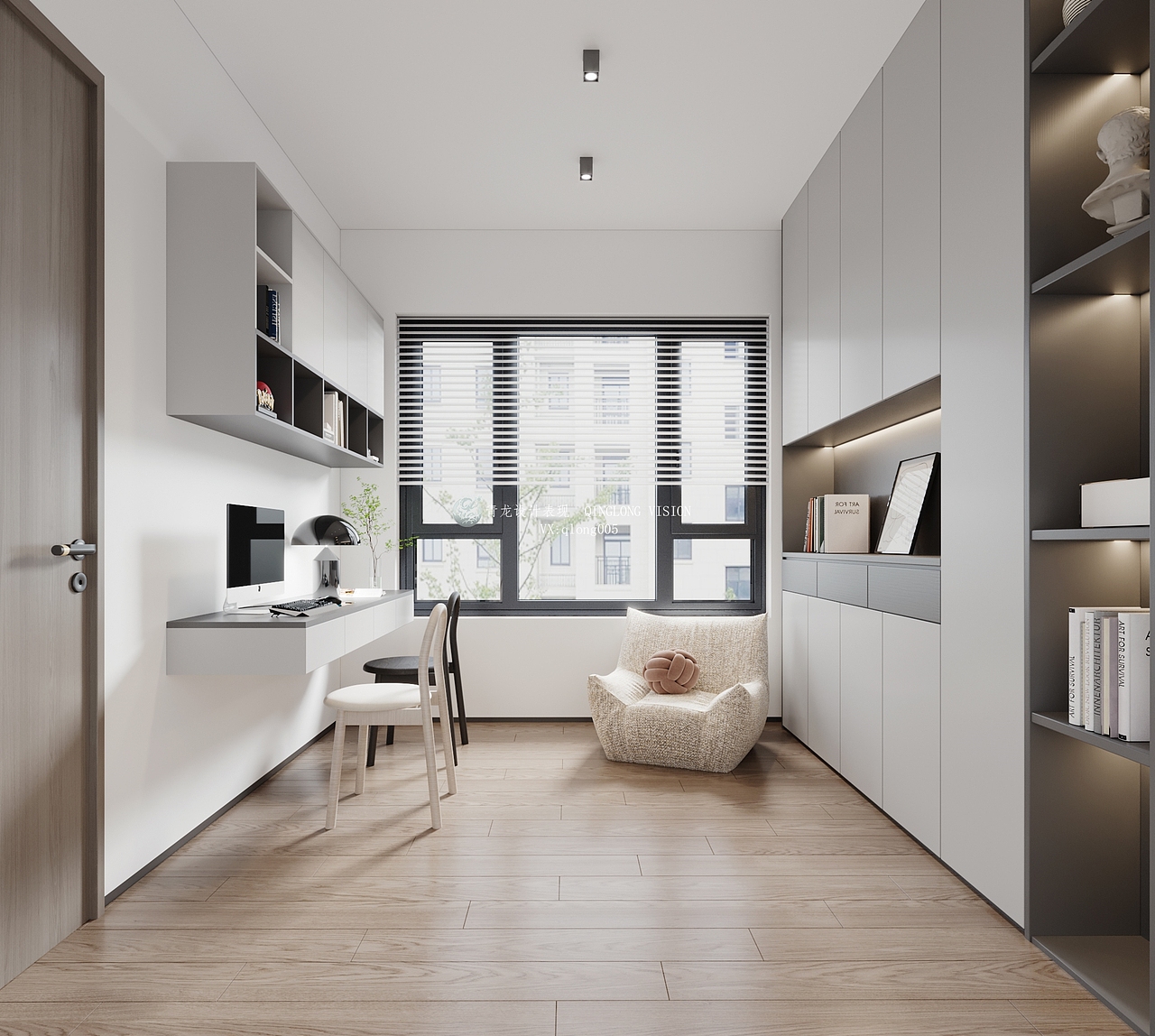 现代客餐厅 厨房 卧室 卫生间