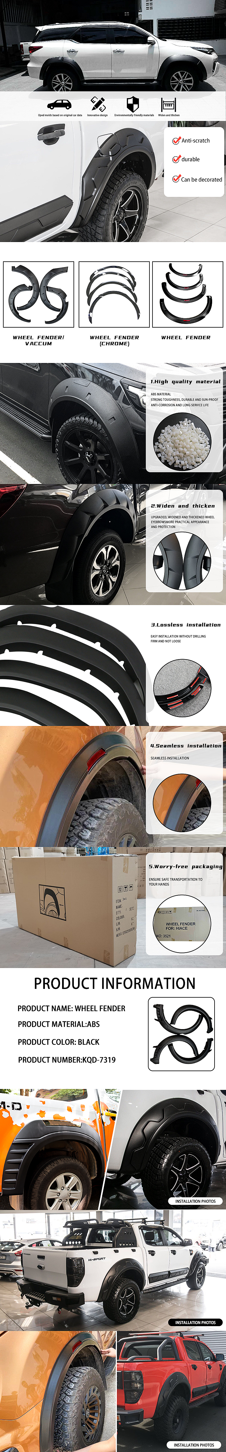 汽车轮眉详情页