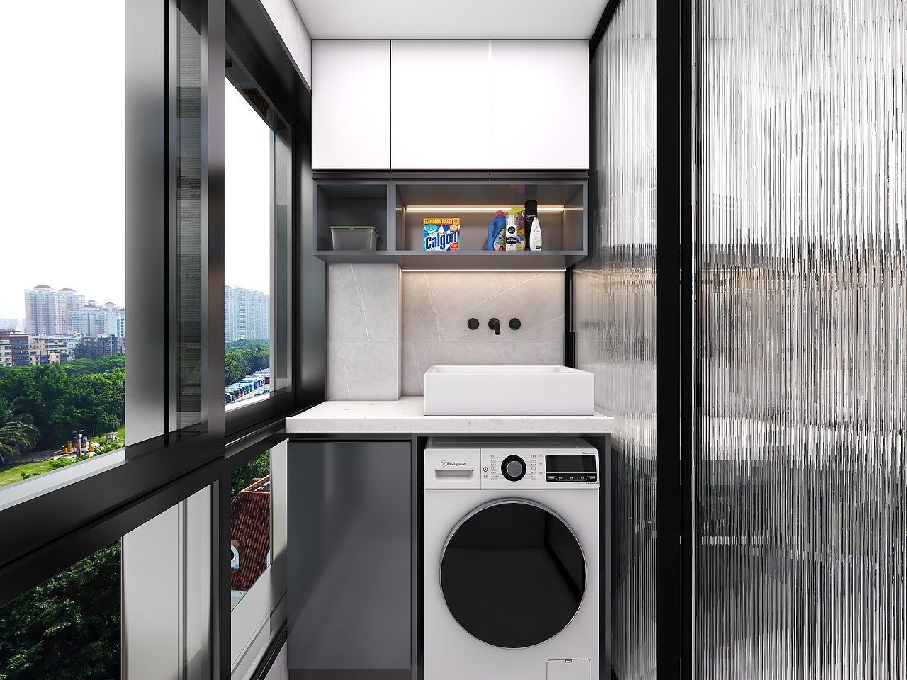 重庆绿地城二期(113平方现代简约四居室)