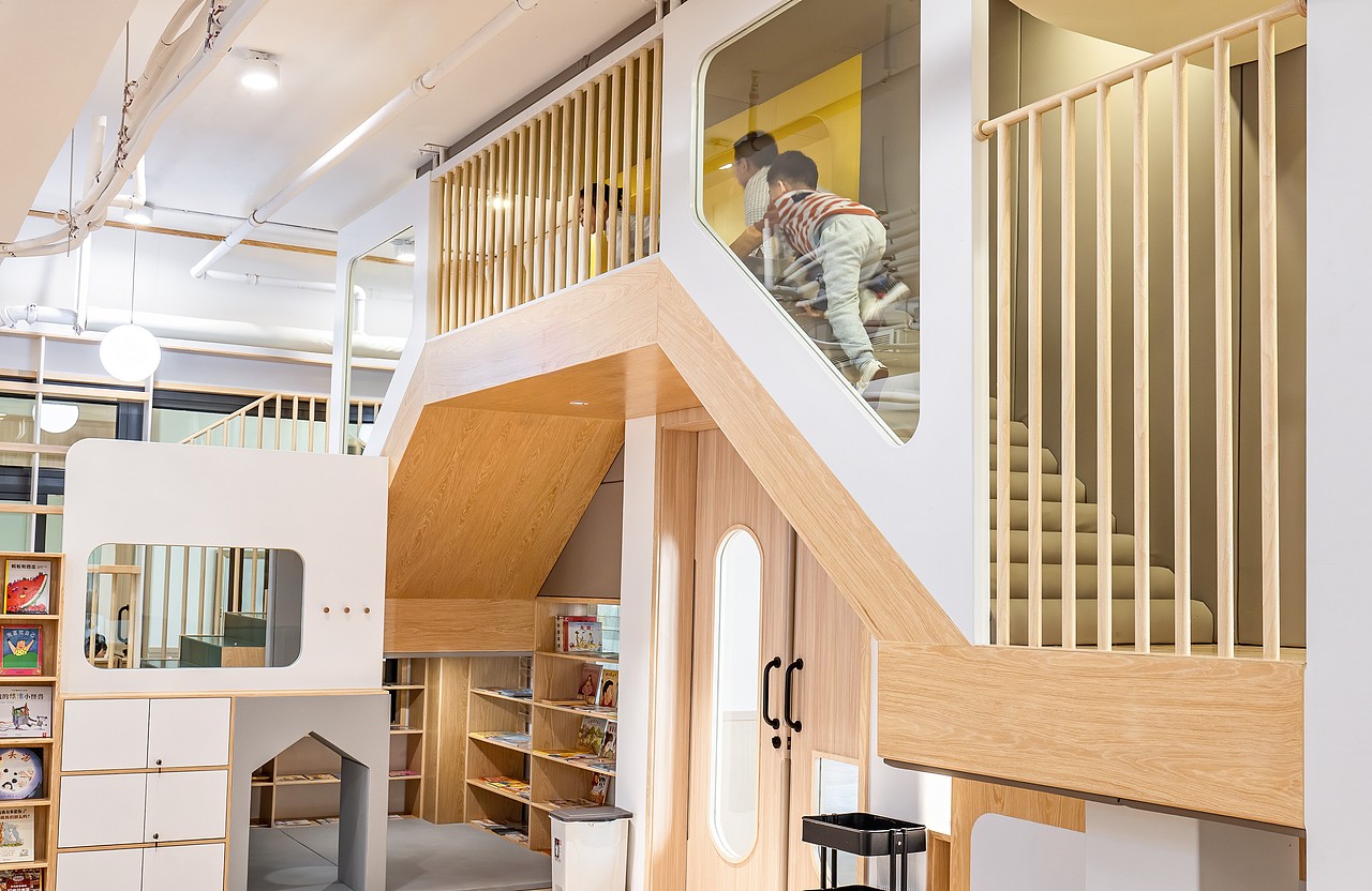 自然氧气屋,城市里的森林王国,幼儿园室内装修设计