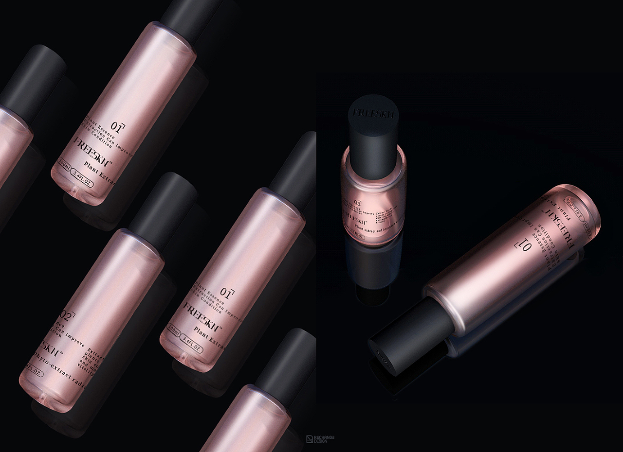 FREESKIN|护肤品包装设计-rechange design