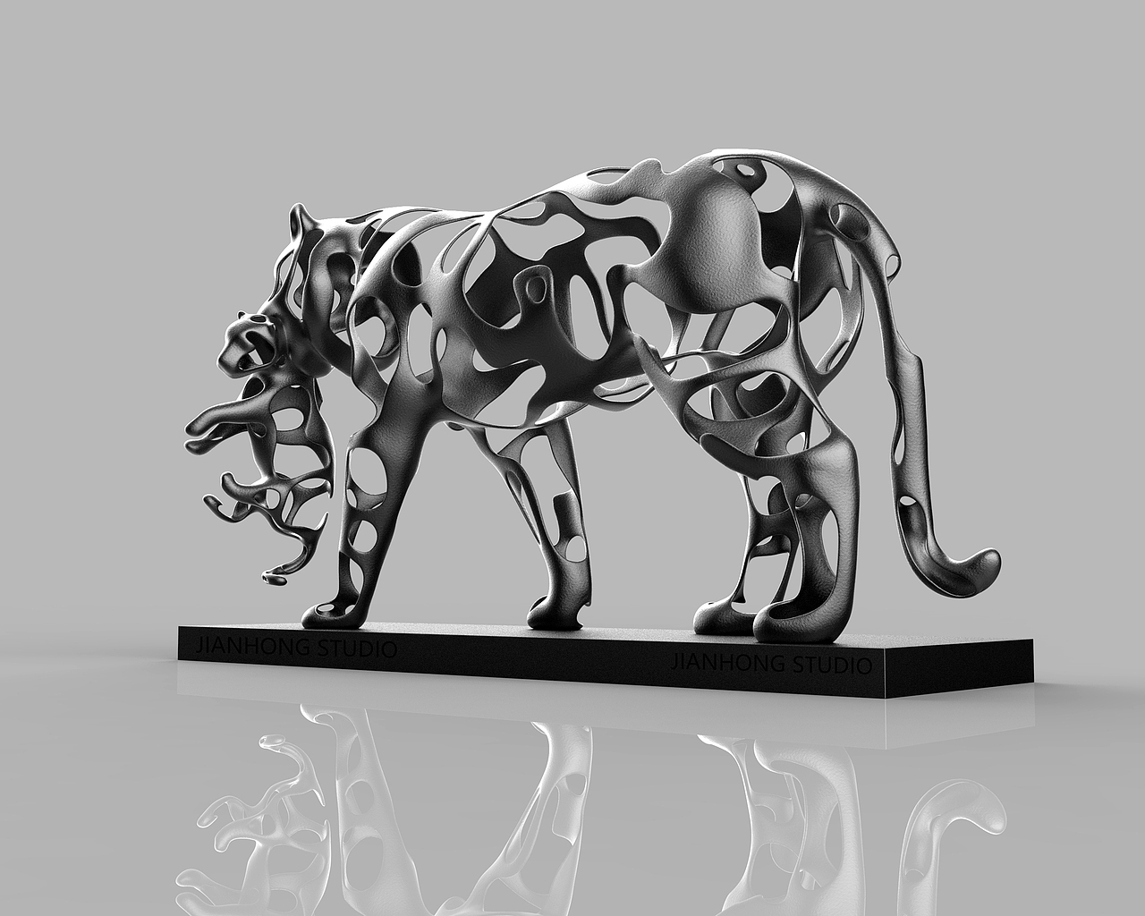 《母与子》《虎啸》（图ZMzE1ODY5NzMy） - 雕塑 - 站酷设计师周鉴鸿_雕塑原创素材 - 站酷ZCOOL