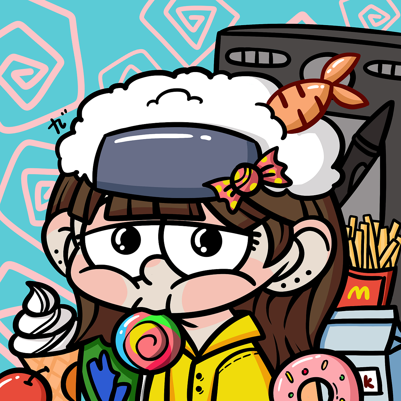 学会画画先画头像——丧气系列