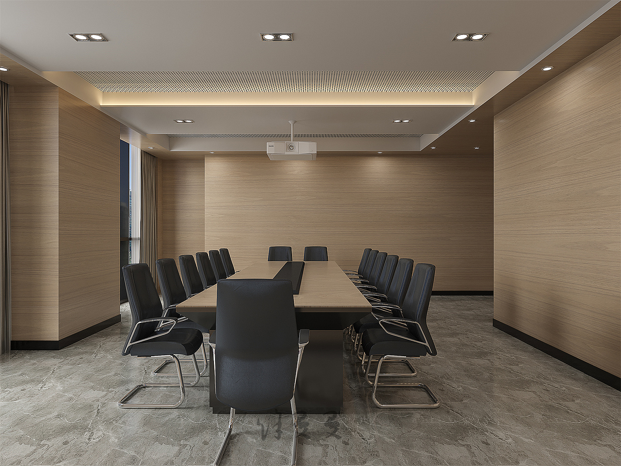 办公空间效果图