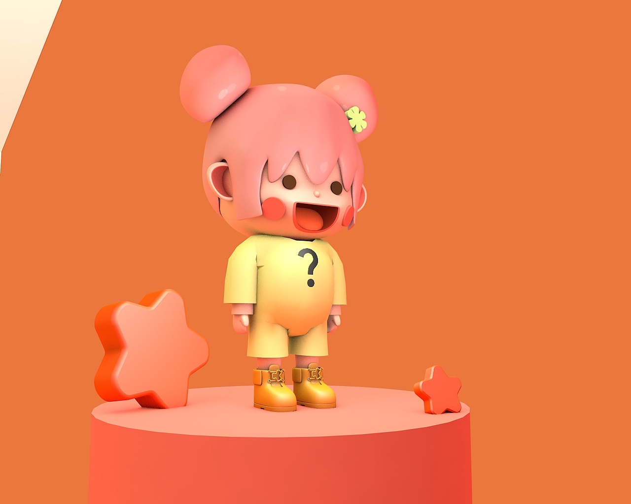 卡通人-问题女孩（图ZMzUxMDU1NjYw） - 人物/生物 - 站酷设计师正经圆原创素材 - 站酷ZCOOL