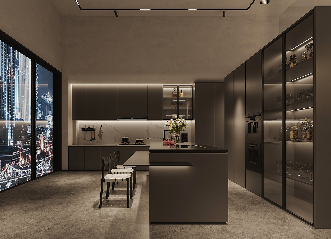 别墅室内客厅、卧室现代设计