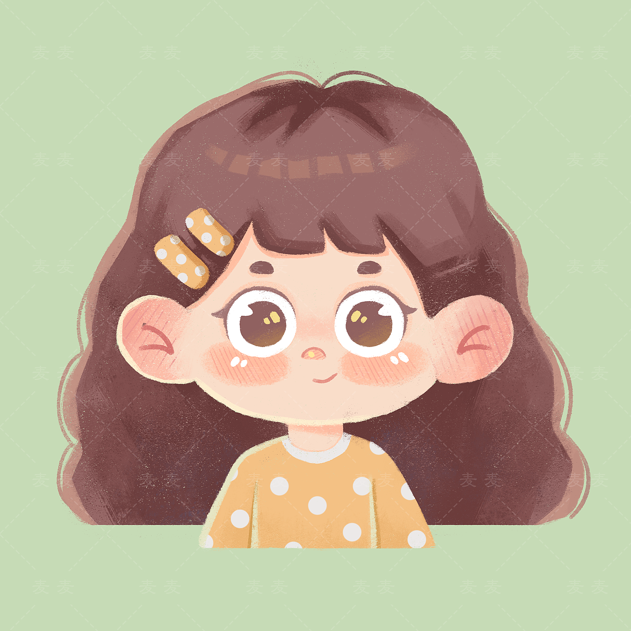 卡通人物头像（图ZMzM3MzE5MTc2） - 创作习作 - 站酷设计师麦麦RuiY原创素材 - 站酷ZCOOL