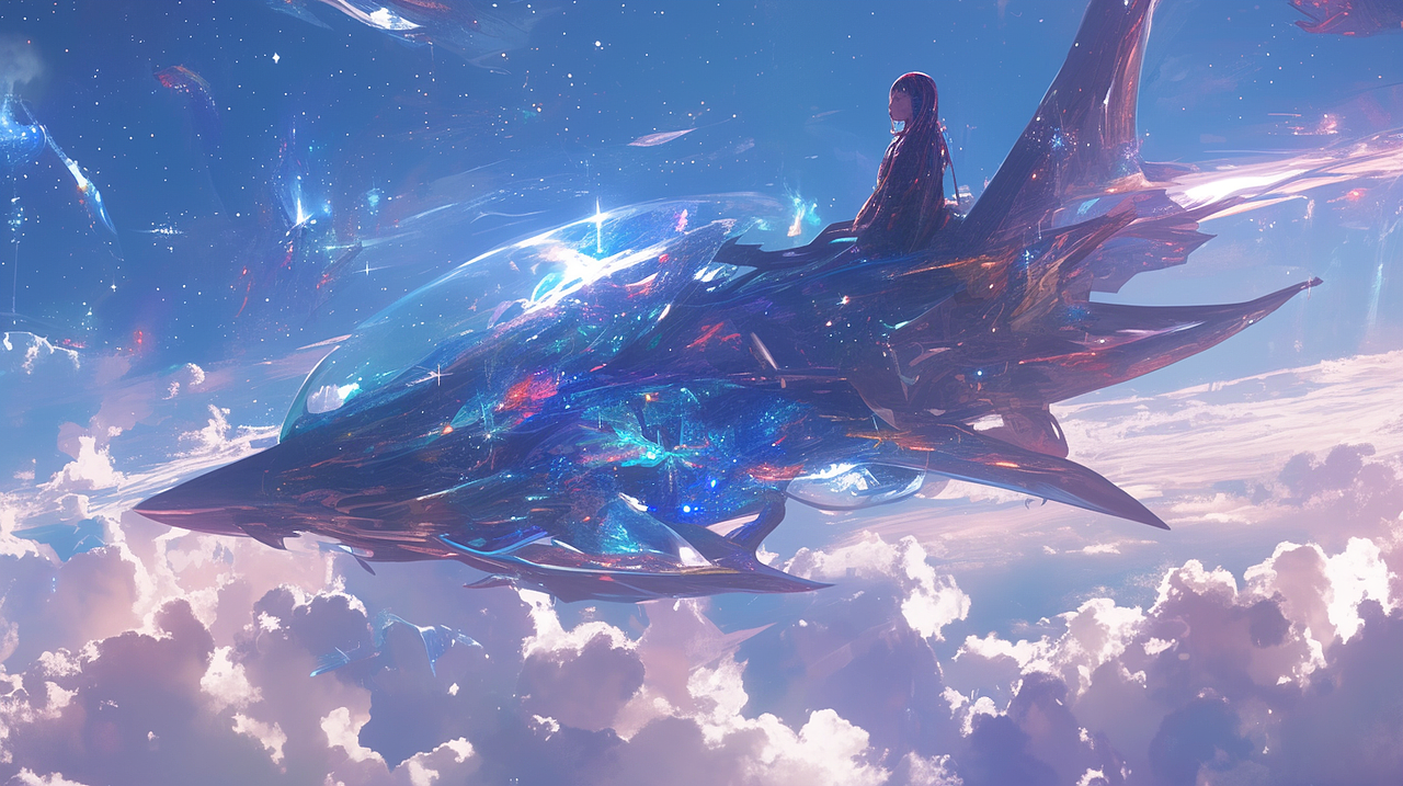 女孩梦境中的飞船