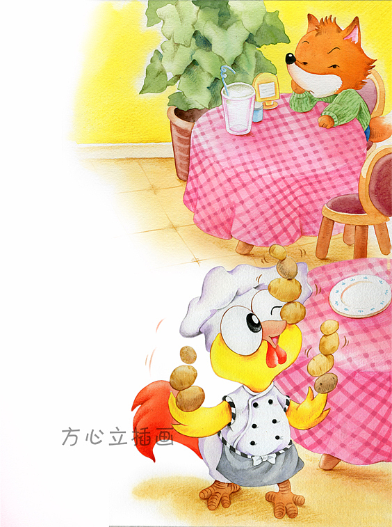 美食屋故事水彩兒童插畫（圖ZMzIxNDc3OTY0） - 兒童插畫 - 站酷設計師方心立原創(chuàng)素材 - 站酷ZCOOL