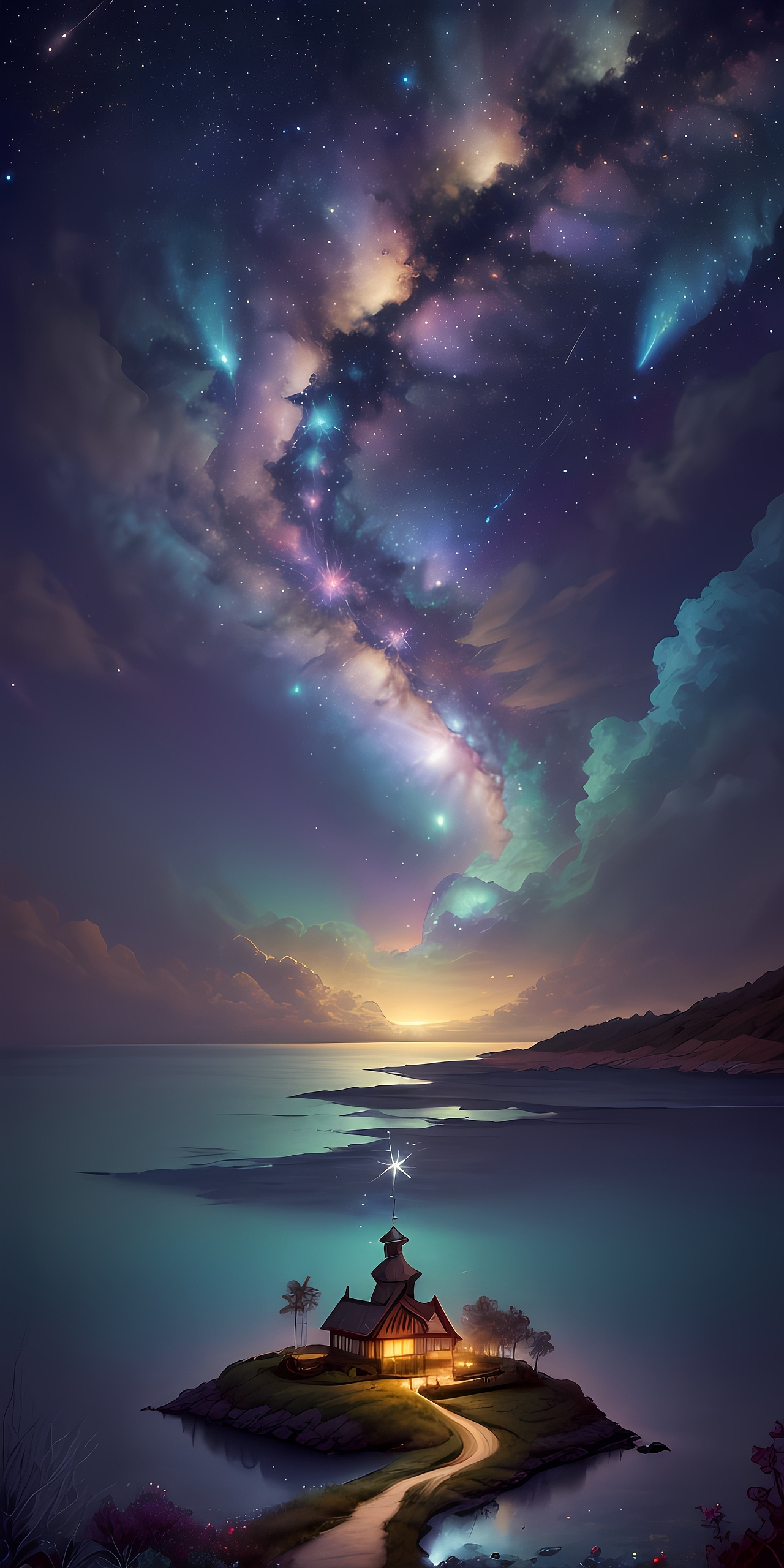 手机壁纸【唯美童话】第5弹【海岸星河】