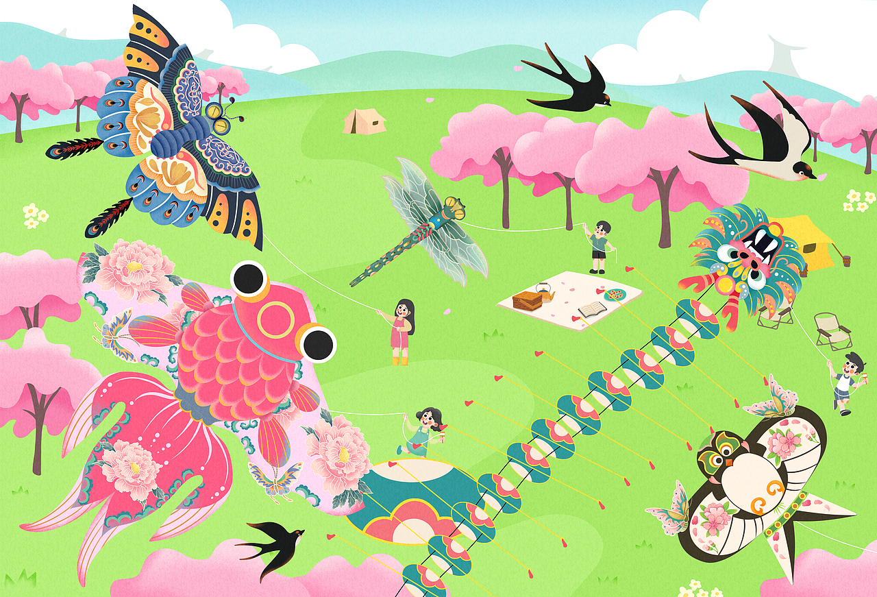 和《小聪仔》科普版的合作插图