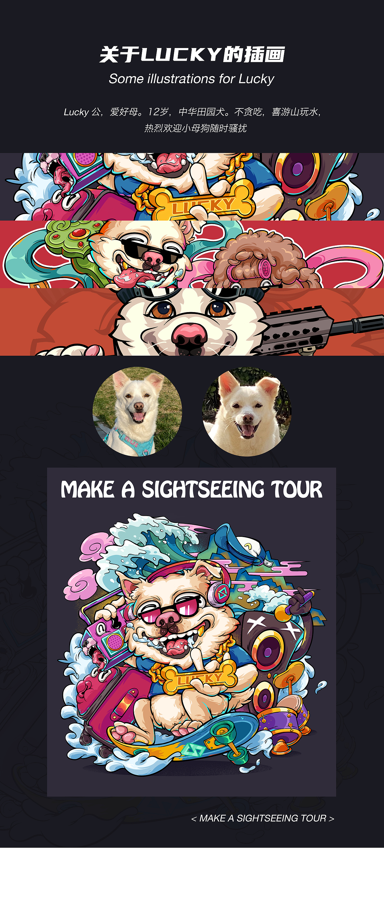 田园犬Lucky的插画（图ZMzQ0Mjc1MDMy） - 创作习作 - 站酷设计师老土狗Lucky原创素材 - 站酷ZCOOL