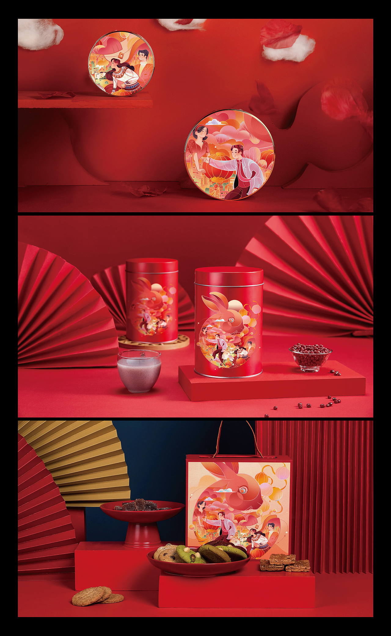 兔年新年 国风原创插画（图ZMzI2OTkwNzI4） - 商业插画 - 站酷设计师沙果星球原创素材 - 站酷ZCOOL