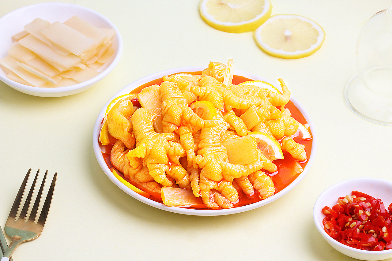 脱骨凤爪(柠檬带笋)摄影作品