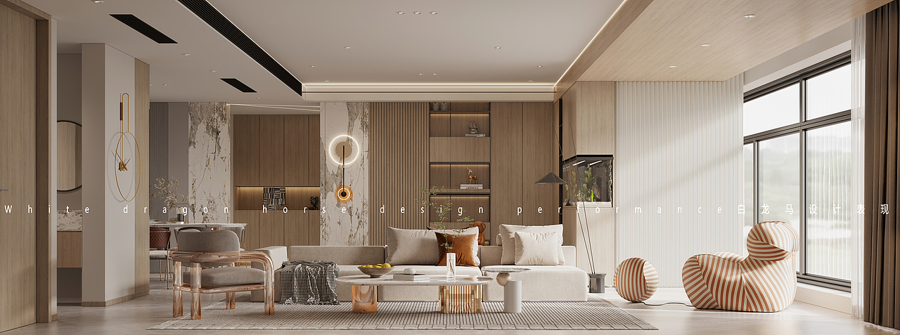 现代原木——白龙马效果图