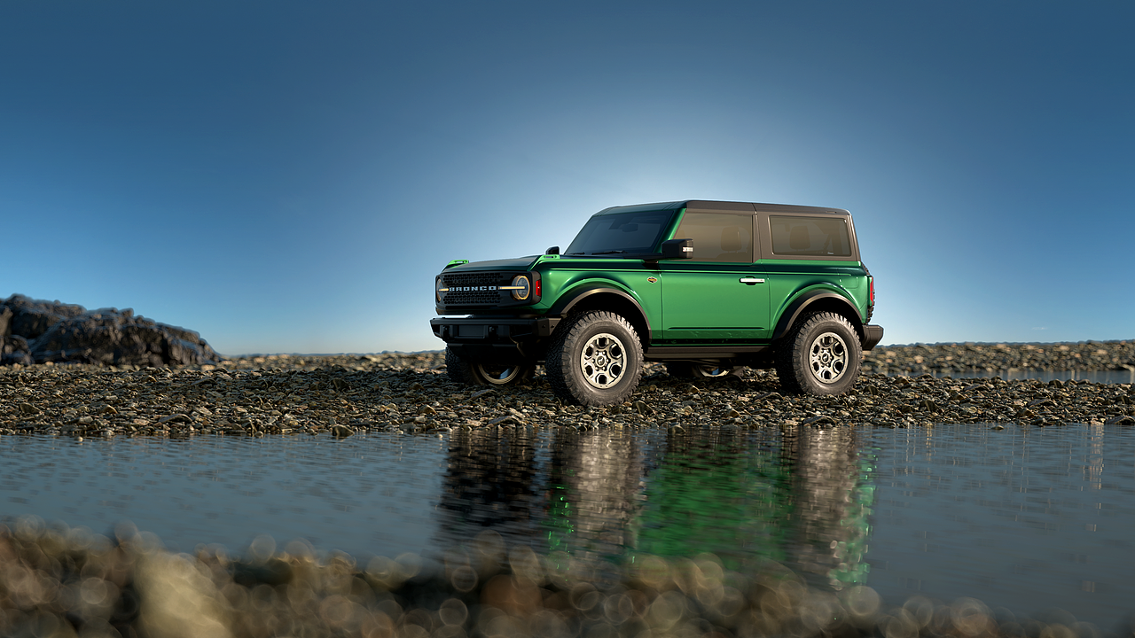 汽车场景细节渲染