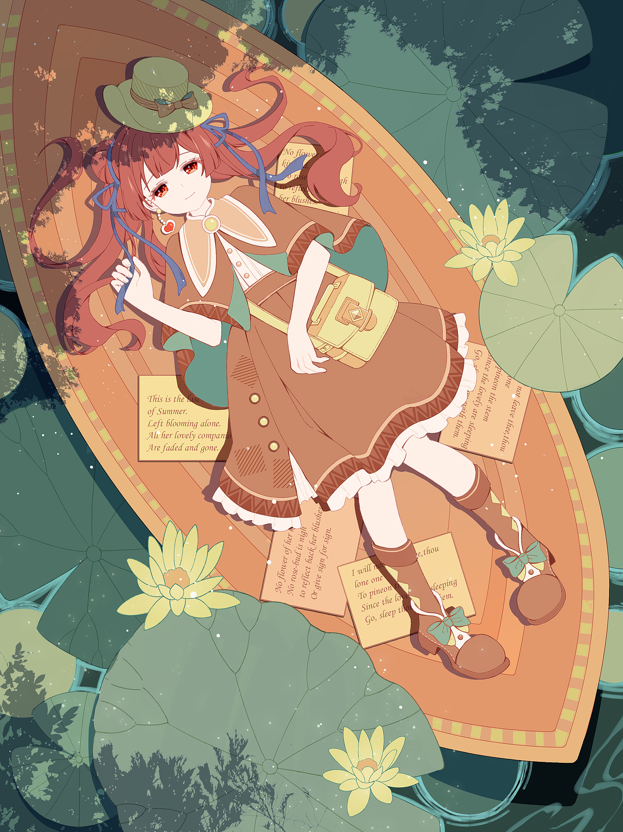 夏日莲池（图ZMzAzMTU0NDEy） - 创作习作 - 站酷设计师茶音LuLu原创素材 - 站酷ZCOOL