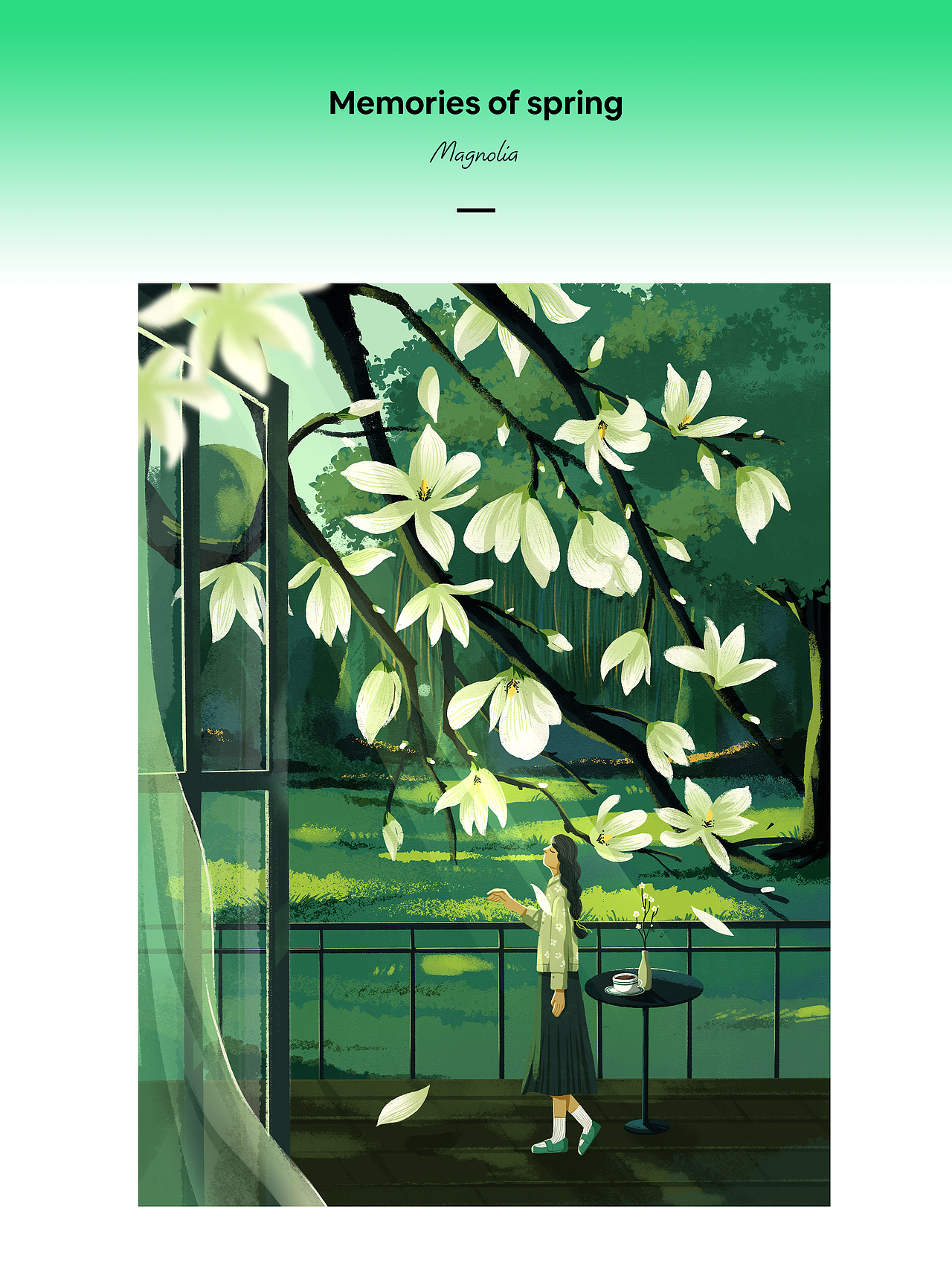 Memories of spring（图ZMzAwNDE1Njgw） - 创作习作 - 站酷设计师倩JadeZhang原创素材 - 站酷ZCOOL
