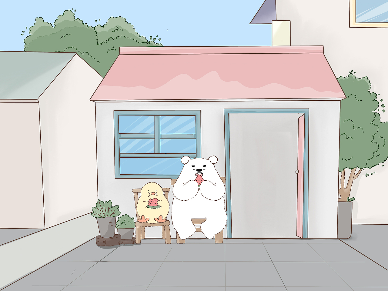 回到童年（图ZMzQzMzQ0MTQ0） - 儿童插画 - 站酷设计师玲子安安原创素材 - 站酷ZCOOL