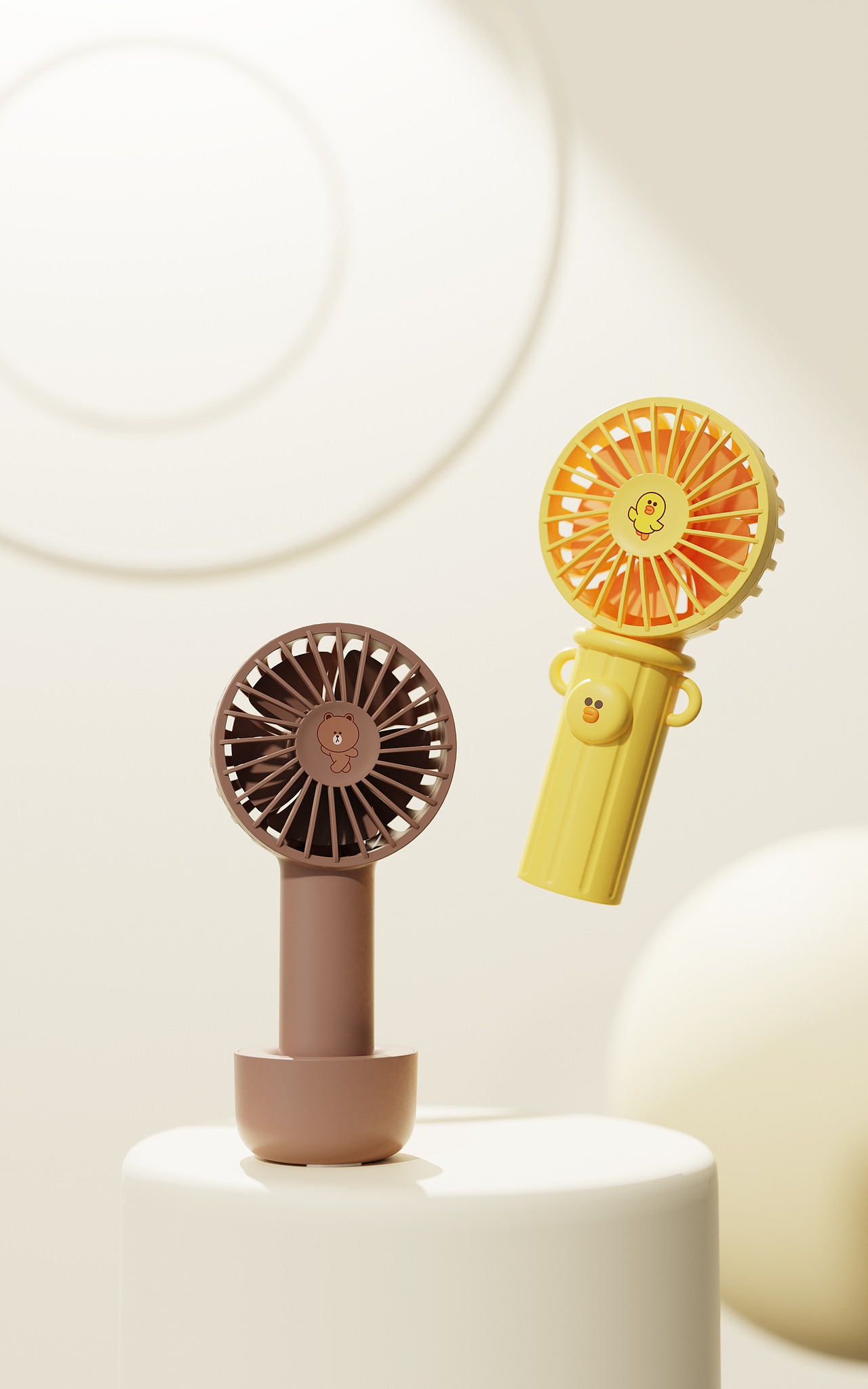 LINE FRIENDS-N10 手持小风扇（图ZMzA3ODc3Mjgw） - 生活用品 - 站酷设计师Xming小明原创素材 - 站酷ZCOOL