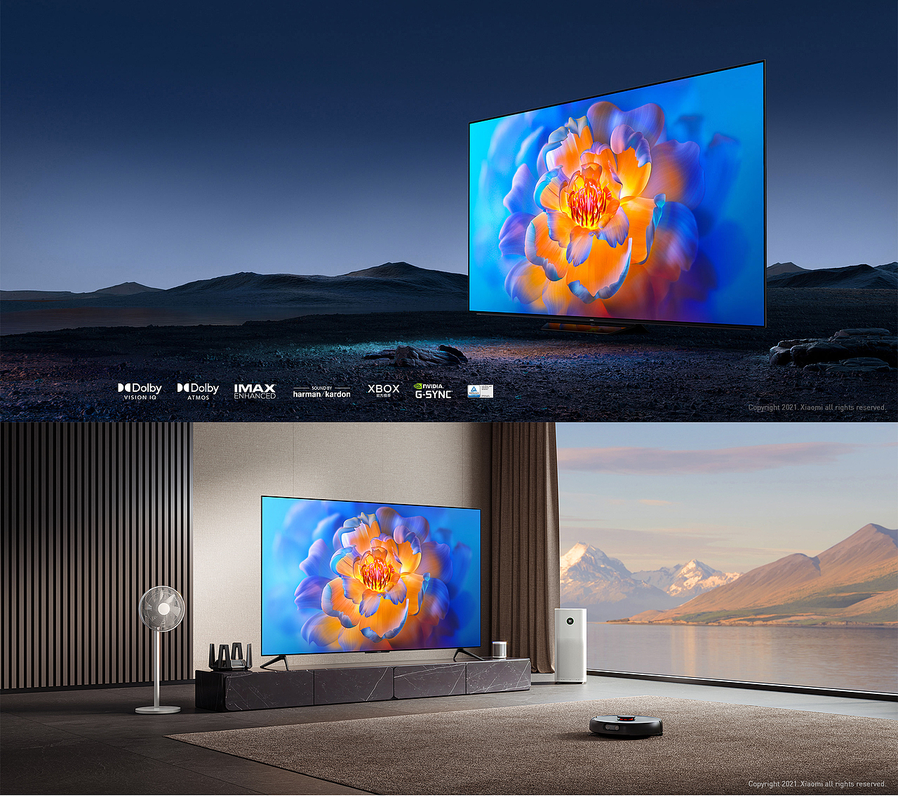 XIAOMI 2021 TV Wallpaper（图ZMzM5MjQzNjIw） - 产品 - 站酷设计师MasterPictures原创素材 - 站酷ZCOOL