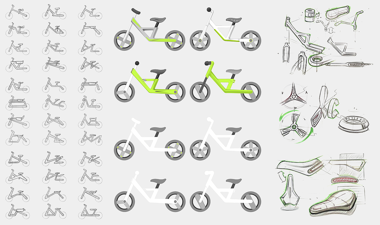 儿童平衡车设计（图ZMzQyMTg0NjM2） - 交通工具 - 站酷设计师云端利器原创素材 - 站酷ZCOOL