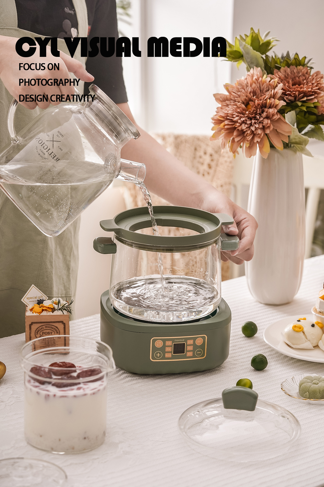 产品摄影|玻璃炖锅