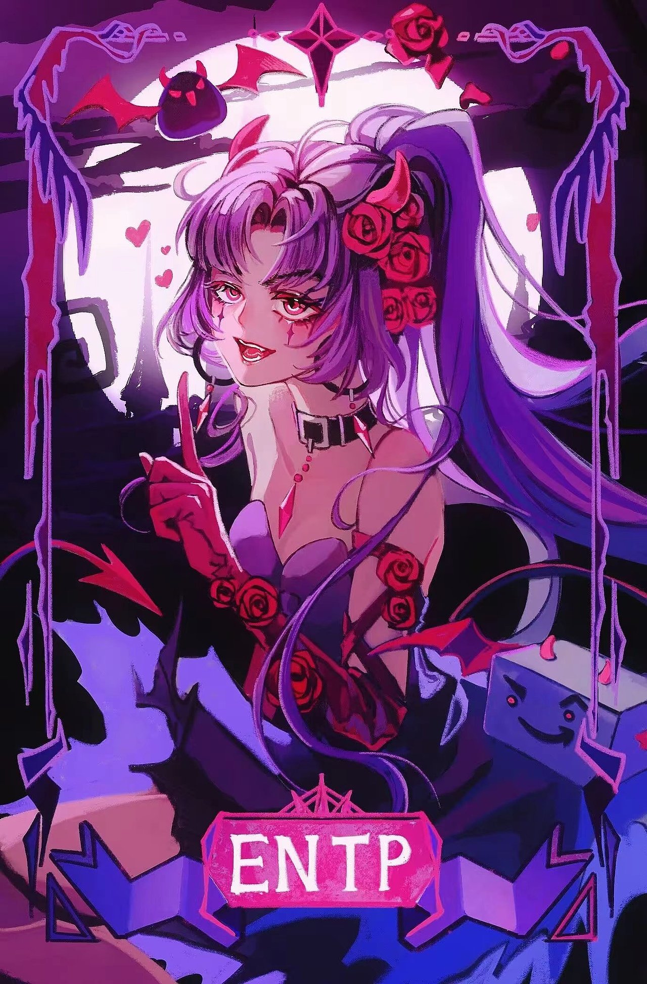 原创MBTI插画 | 魔女紫人组（图ZMzY1NjMwMDg0） - 创作习作 - 站酷设计师阿花花太多原创素材 - 站酷ZCOOL