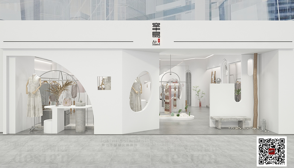 空中岛-服饰专卖店设计（图ZMjk4OTYxMTI4） - 商业空间设计 - 站酷设计师东方九重境原创素材 - 站酷ZCOOL
