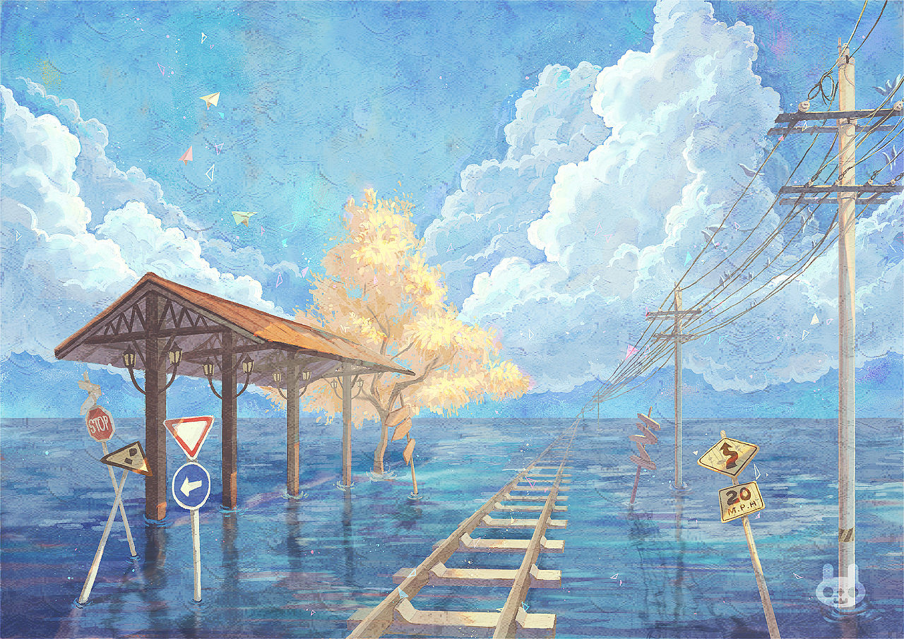 远海车站（图ZMzI0MTU2MTU2） - 创作习作 - 站酷设计师oooOMOooo原创素材 - 站酷ZCOOL