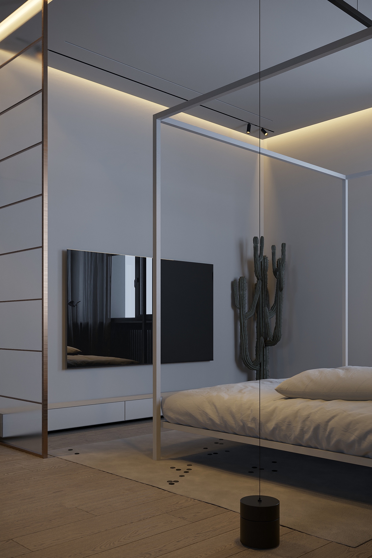 極簡的平層公寓