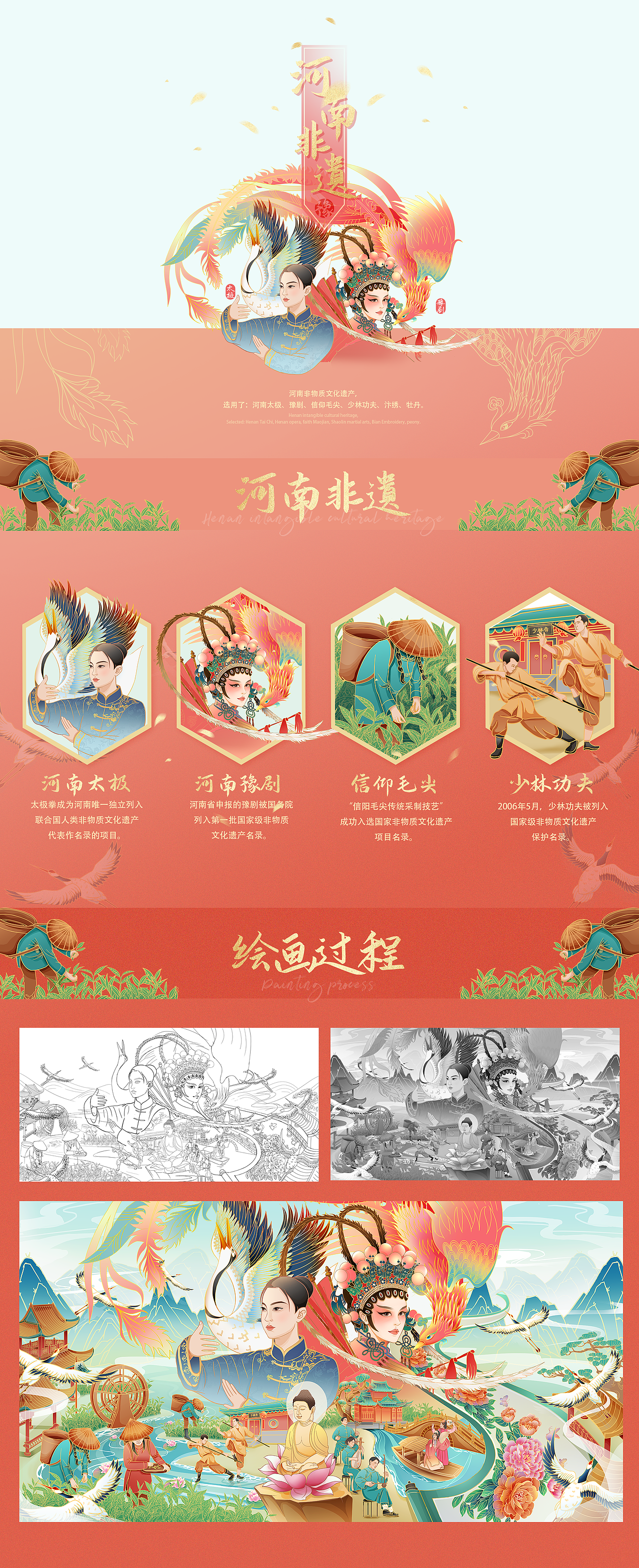 国潮插画 【河南非遗】