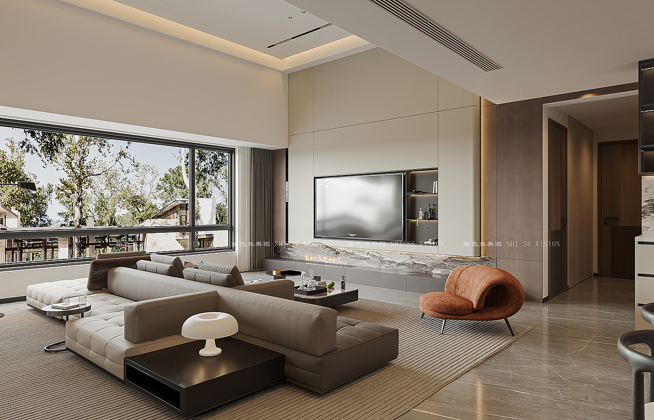 现代客餐厅——个人工作室效果图渲染作品