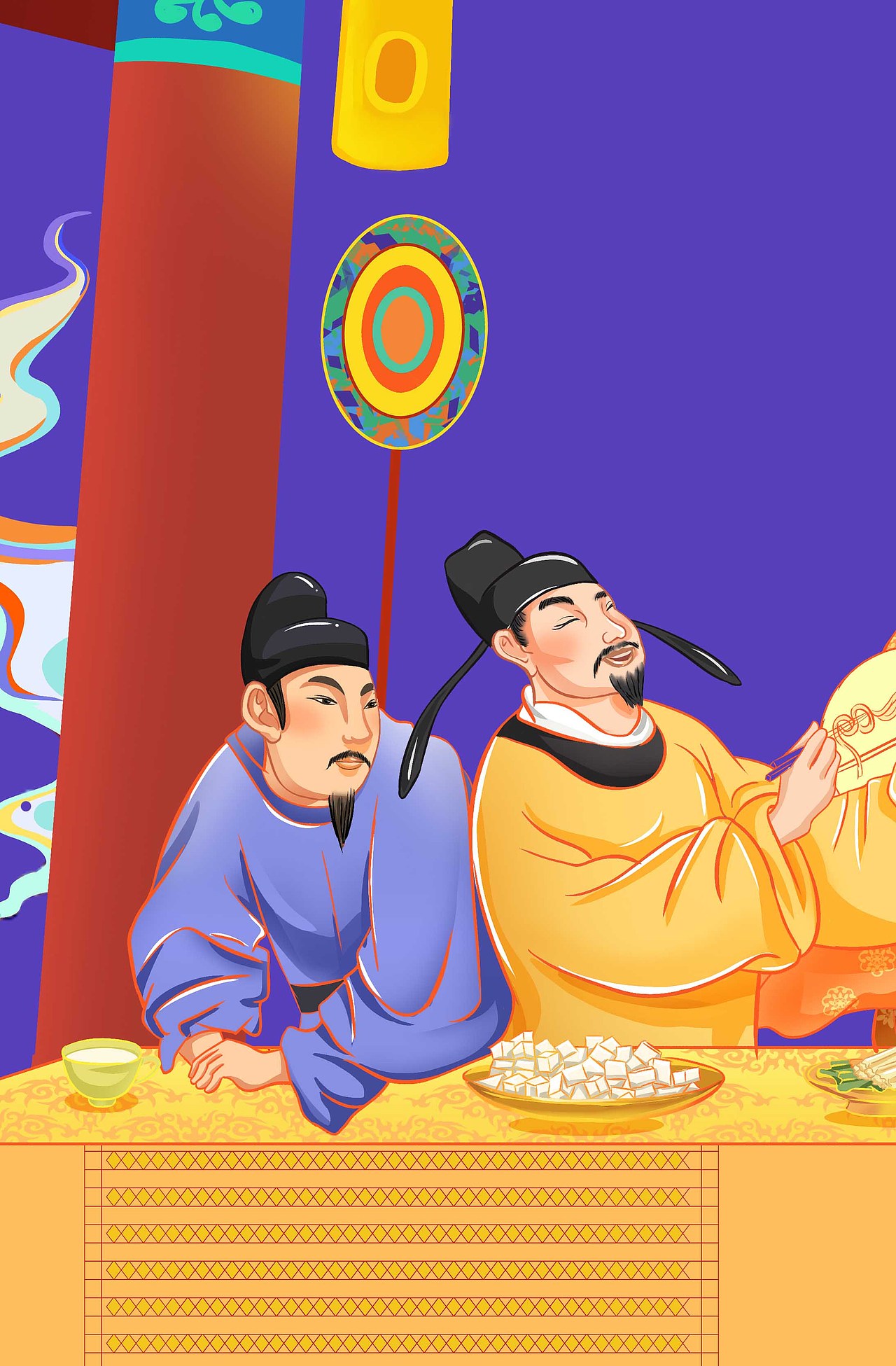 唐宫盛宴（图ZMzM5NzAyNDg4） - 商业插画 - 站酷设计师画画的卢西原创素材 - 站酷ZCOOL