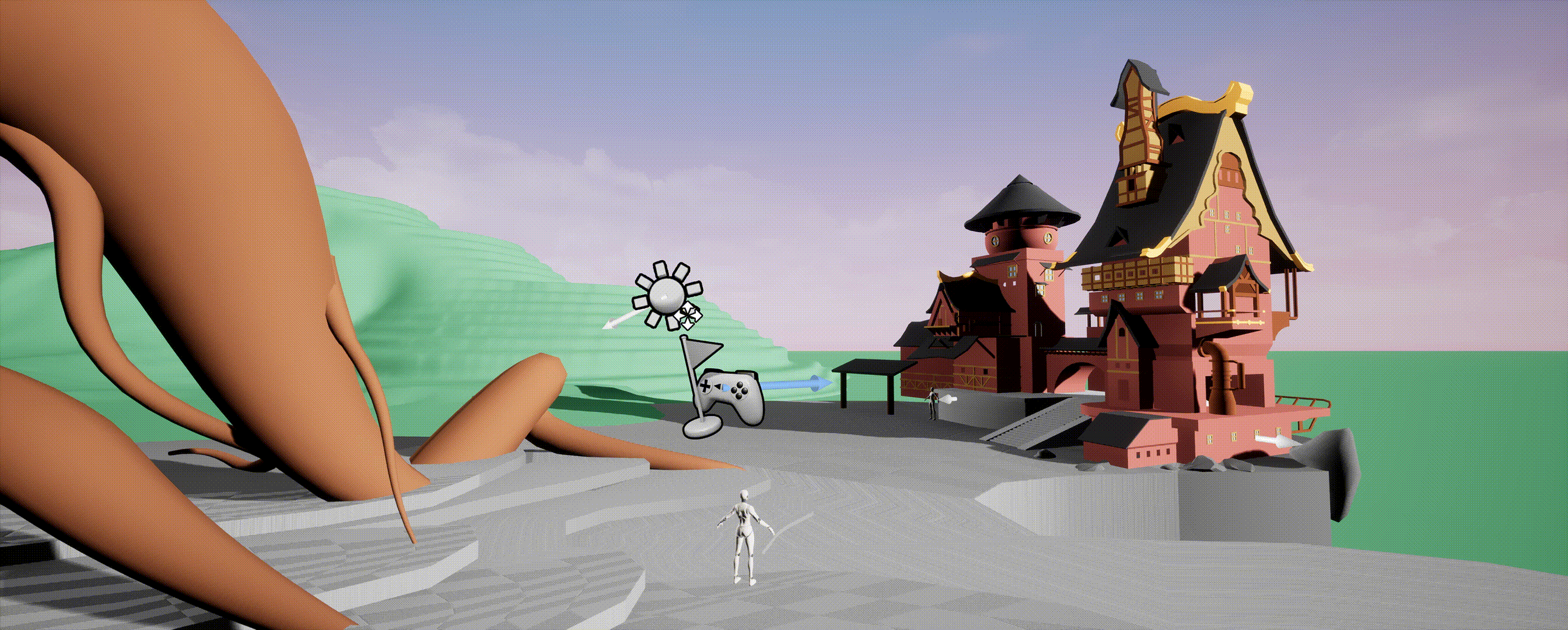 虚幻风格化场景练习（图ZMzU2NzgyNjIw） - 场景 - 站酷设计师试作型魔法麻瓜原创素材 - 站酷ZCOOL