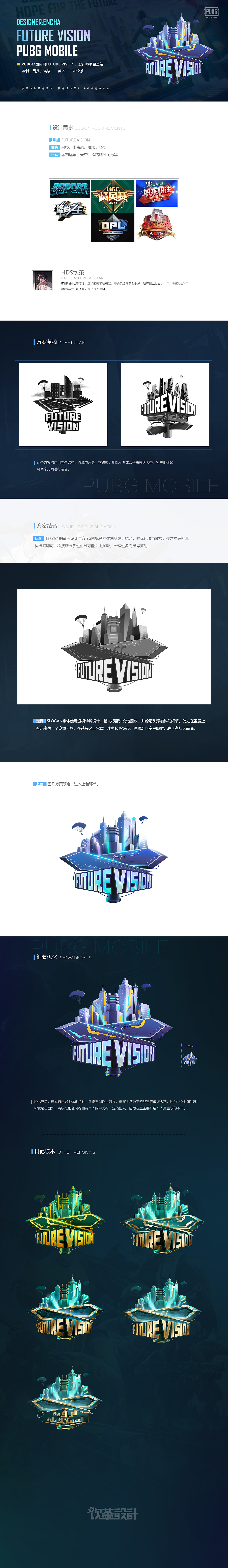 PUBGM国际服 FUTURE VISION版本专题LOGO设计（图ZMzI2MDU4MzI0） - Logo - 站酷设计师设计师饮茶原创素材 - 站酷ZCOOL