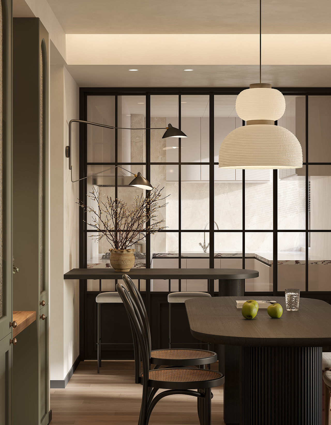 室内现代简约风,客厅