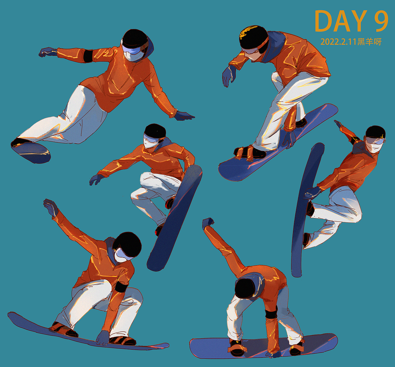 【人物隔日涂】1-25（图ZMjk5Nzg4NzEy） - 创作习作 - 站酷设计师黑羊呀原创素材 - 站酷ZCOOL