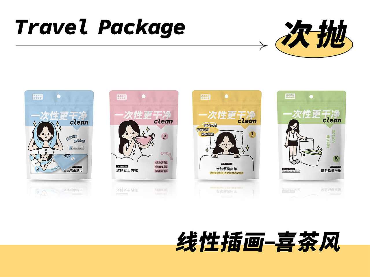包装设计|多巴胺 旅行系列包装(已落地)