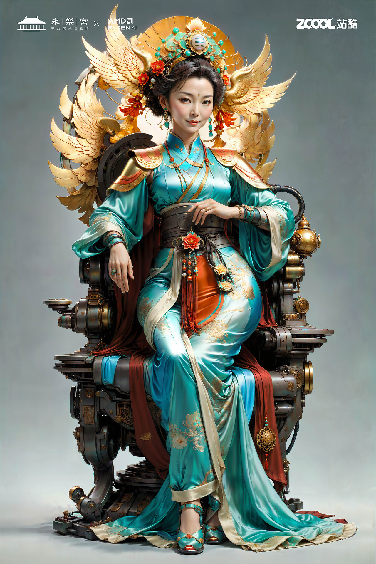 朝元群仙 赛博集结（图ZMzU4NjcyMzMy） - AI作品 - 站酷设计师鲨鱼丹原创素材 - 站酷ZCOOL