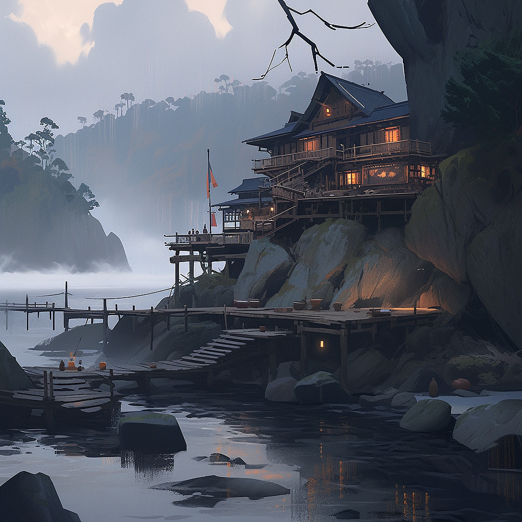 奢华金色系机器时代悬崖别墅