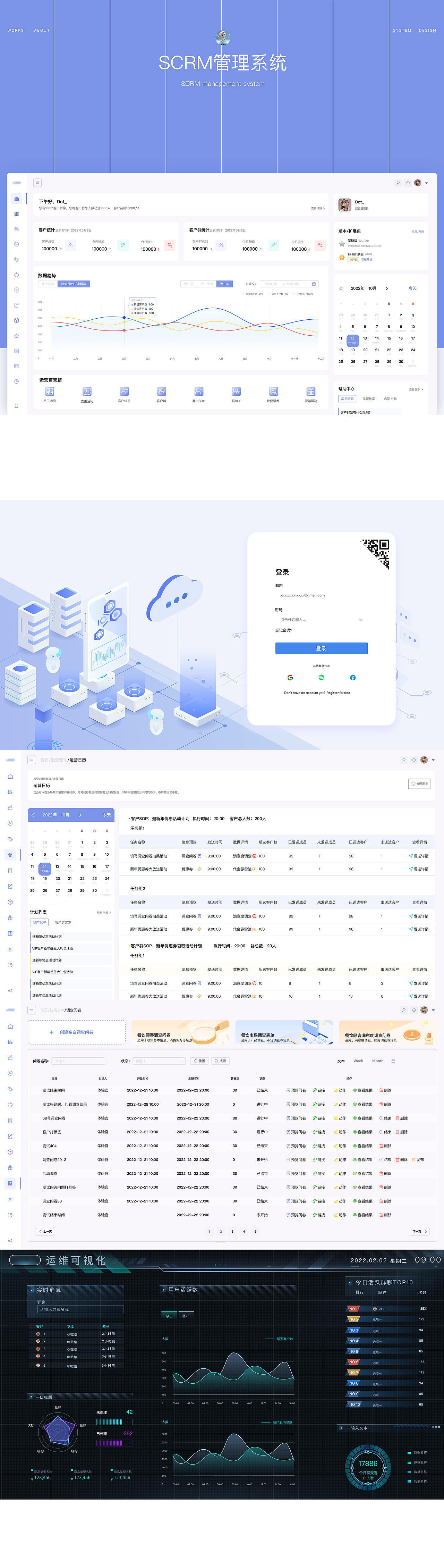 B端SCRM系统（图ZMzUzNTY1NTAw） - 交互/UE - 站酷设计师Dot_原创素材 - 站酷ZCOOL