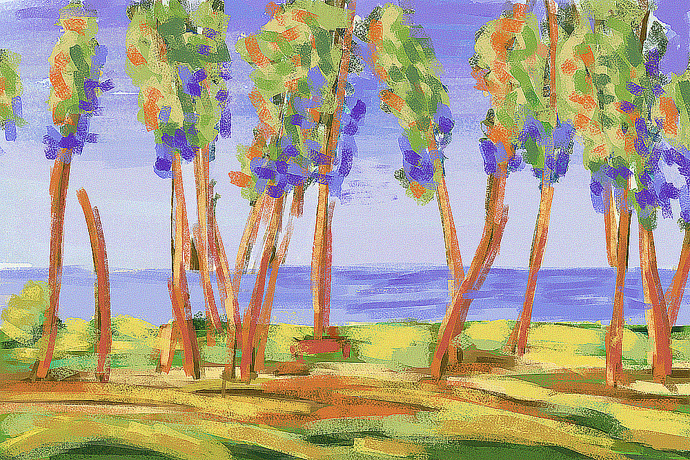 色彩练习,找参考画颜色