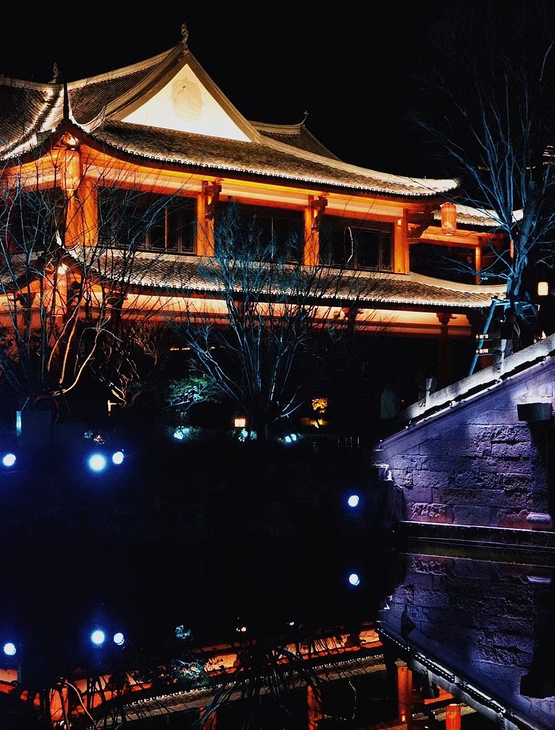 老街夜景（图ZMzU4NzkzODMy） - 环境/建筑摄影 - 站酷设计师一具设计尸Jane原创素材 - 站酷ZCOOL