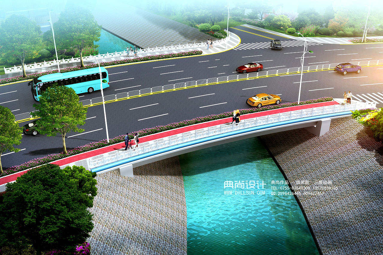 桥梁设计效果图 3